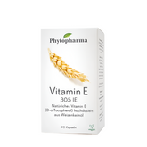 Phytopharma Vitamin E 305 Capsules – antioxidant and skin protection supplement (90 pcs)
